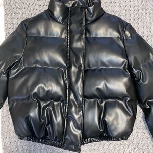 Black puffer jacket